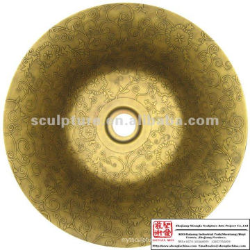 kitchen brass/metal round sink for hotel/home